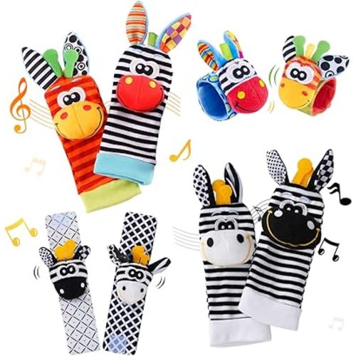 Infant Rattle Socks and Wrist Toys