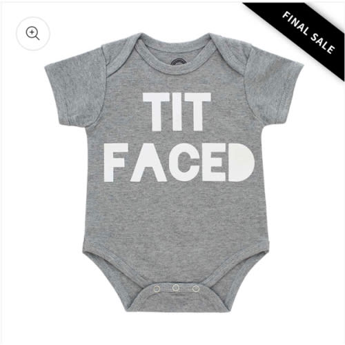 Tit Faced Baby Onesie - Funny Sayinngs Baby Onesie Sayings – Emerson and Friends