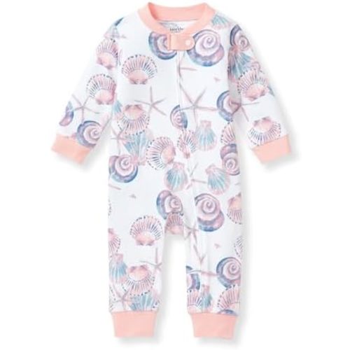 Burt's Bees Baby Baby Girls' Sleep and Play Pajamas zipped jumpsuit