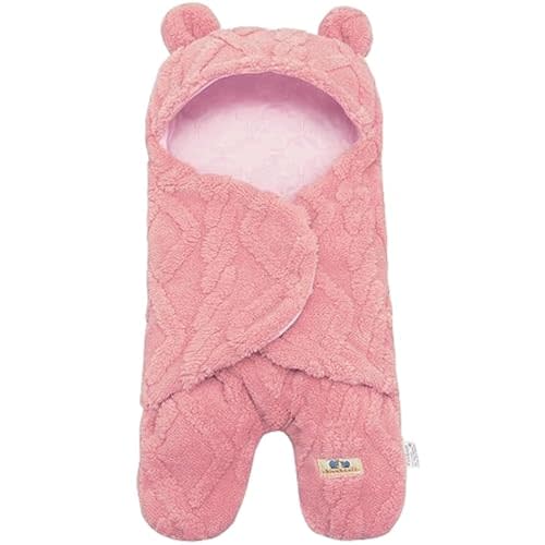 BlueSnail Comfortable Swaddling Blanket,Breathable and Soft Newborn Receiving Blanket (Pink)
