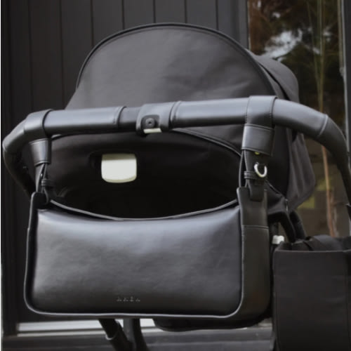 Black Pram Bag | RHEA Baby Bags for Stylish Mums