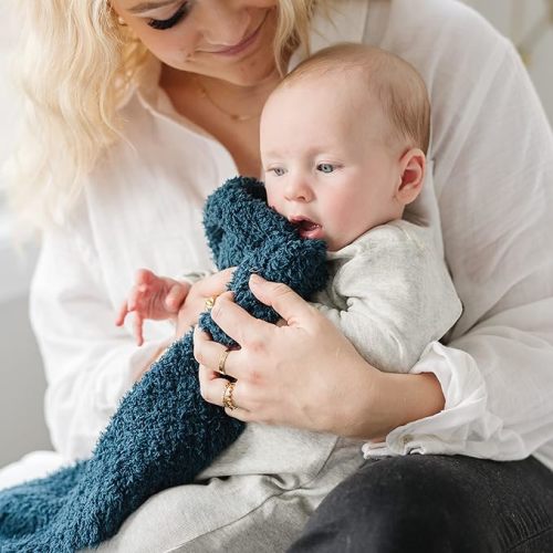 SARANONI Bamboni Luxury Baby Blanket | Plush Blanket for Infant Boys & Girls | Mini 15” x 20” | Nautical Blue