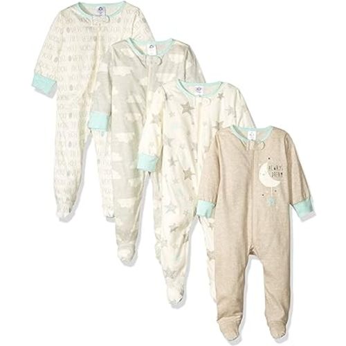 Gerber Baby Boys 4 Pack Sleep 'N Play Footie