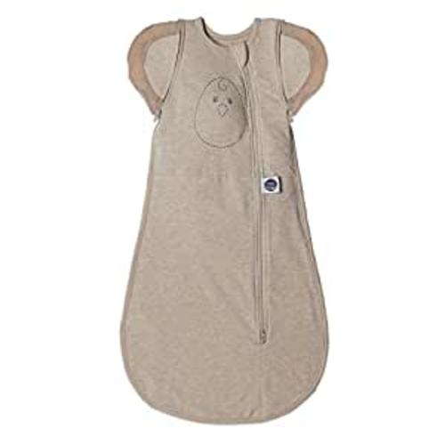 Nested Bean Zen One™ - Gently Weighted Swaddle for Babies 0-3M (7-13 Lbs) | Adapts for arms in/Out | Prevents startles | Aid Self-Soothing | 2-Way Zipper | Machine Washable | TOG 1.0 : Baby