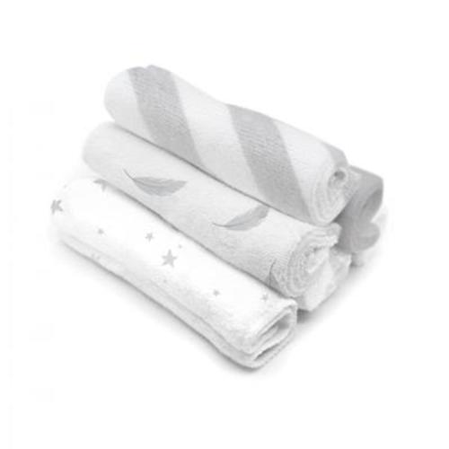 Wash Cloths 6 PACK Single Ply - Neutrals | by Kushies