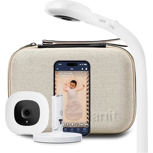 Nanit All-in-One Bundle - 1080p Pro Camera, Floor Stand, Flex Stand & Case