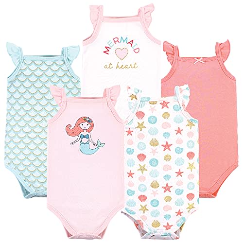 Hudson Baby Unisex Baby Cotton Sleeveless Bodysuits