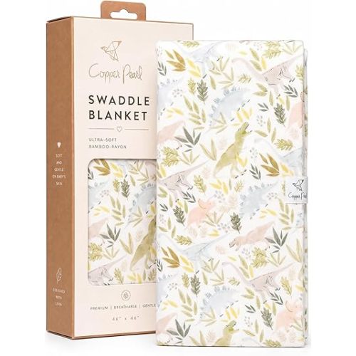 Copper Pearl Large Premium Knit Baby Swaddle Receiving Blanket Rex