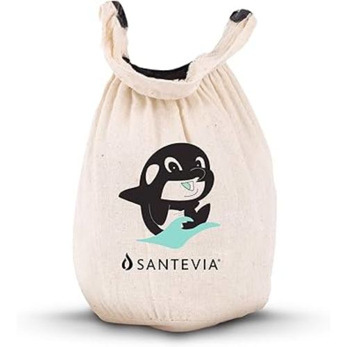 Organic Cotton Bath Faucet Filter by Santevia – Sensitive Skin Bathtub Water Purifier with Nourishing Minerals for Hair & Skin – Chlorine Filter | Made in Canada