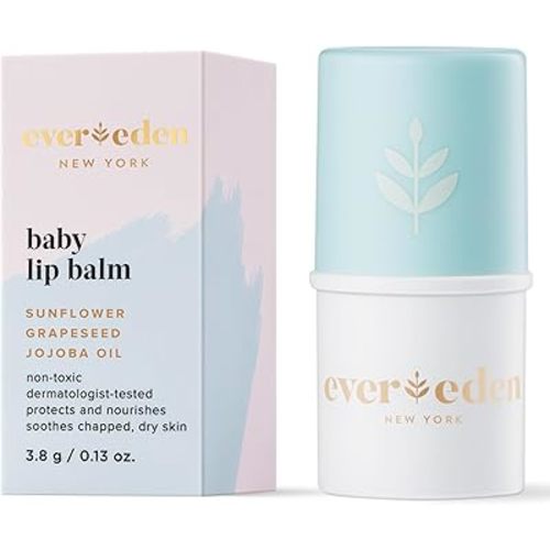 Evereden Baby Lip Balm, 0.14 oz | Clean Baby Care | Non-toxic and Fragrance Free Baby Skincare