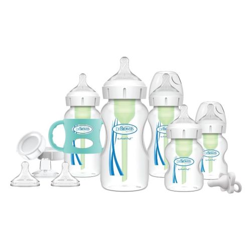 Dr. Brown's Anti-colic Options+ Wide-neck Baby Bottle Essentials & Sippy Spout Gift Set - 0-6m