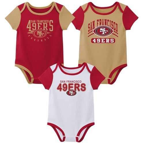 Outerstuff NFL Teams Newborn Baby and Infant Short Sleeve Bodysuit Variety 3-Pack (0-18m)