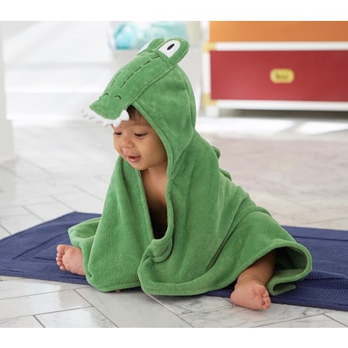 Alligator Baby Hooded Towel