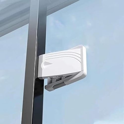 Improved Sliding Glass Door Child Lock, BRZUIL 2 Pack Baby Safety Slide Window Locks for Child Proof Windows and Sliding Doors, Sliding Closet, etc. Easy to Installation No Drilling Tools Needed
