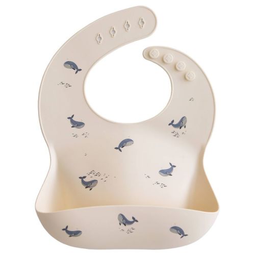 Mushie Silicone Baby Bib - Tradewinds