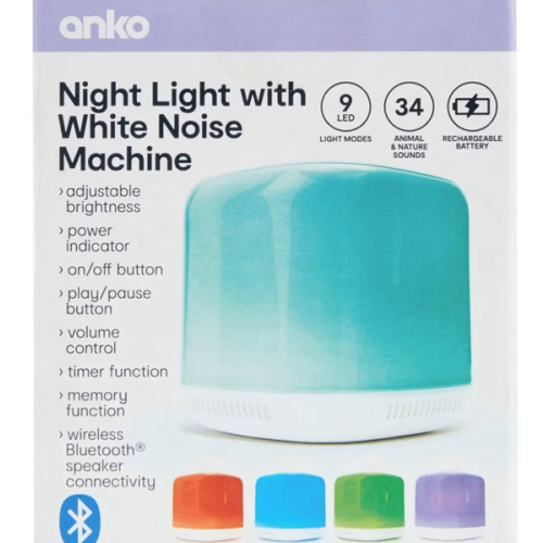 Night Light with White Noise Machine