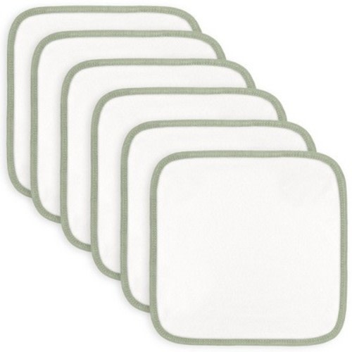 Baby Washcloths, Rayon From Bamboo 6 Pack by Comfy Cubs