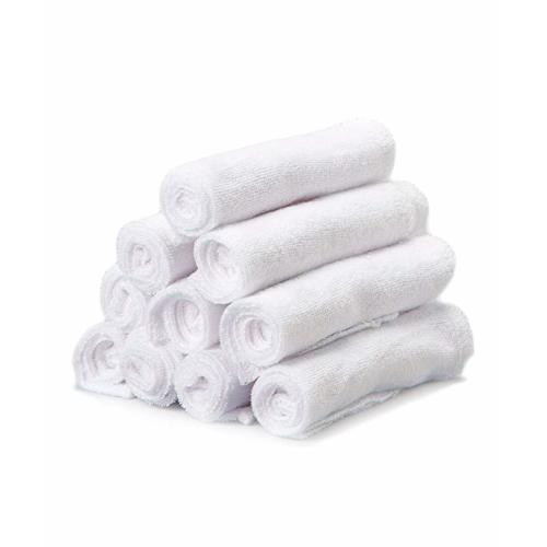 Washcloths, White, 10-Pack