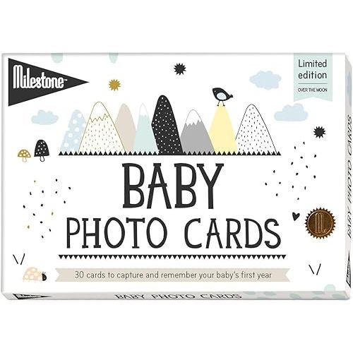 Over The Moon Baby Keepsake Cards Newborn’s First Year Memories