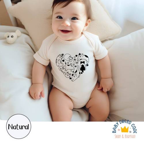 Cute Cats Heart Baby Bodysuit, Cats Heart Kids Shirt, Cats Girls Shirt, Cat Lover Baby Bodysuit, Cat Toddler Shirt, Kitten Baby Bodysuit