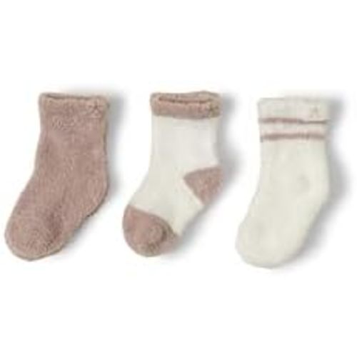 Barefoot Dreams Unisex Baby CozyChic Lite Infant 3 Pack Sock Set