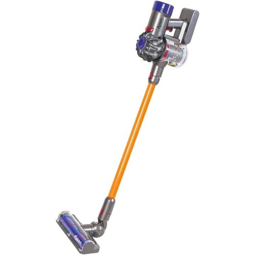 Casdon Dyson Cordless Vacuum Interactive & Officially Licensed Toy Dyson Vacuum For Children Aged 3+ Realistic Role-Play Fun, Purple and Orange