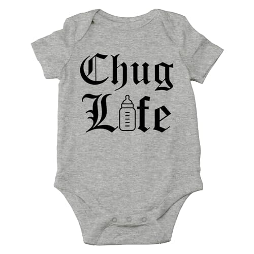 AW Fashions Chug Life Baby Bodysuit Funny, Cute, and Comfortable Infant Apparel - Trendy Newborn Clothing
