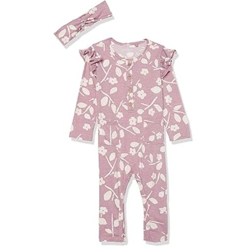 Jessica Simpson Baby Girls One Piece Short Sleeve Romper Jumpsuit