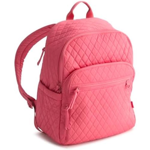 Vera Bradley Women's Premium Cotton Bancroft Backpack, Rapture Rose, One Size