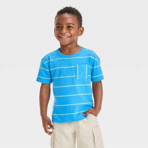 Toddler Boys' Surf Twill Patch Oversized T-Shirt - Cat & Jack™ Orange