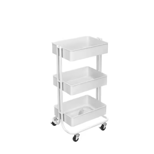 Lexington 3-Tier Rolling Cart by Simply Tidy®, Color: White