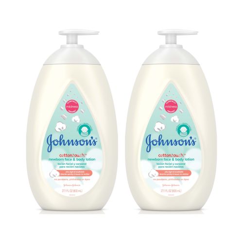 Johnson's CottonTouch Baby Face and Body Lotion, Twin Pack, 2 x 27.1 fl. oz