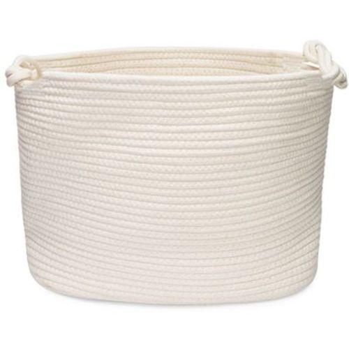 Parker Baby Co. Rope Storage Cube Bin - White
