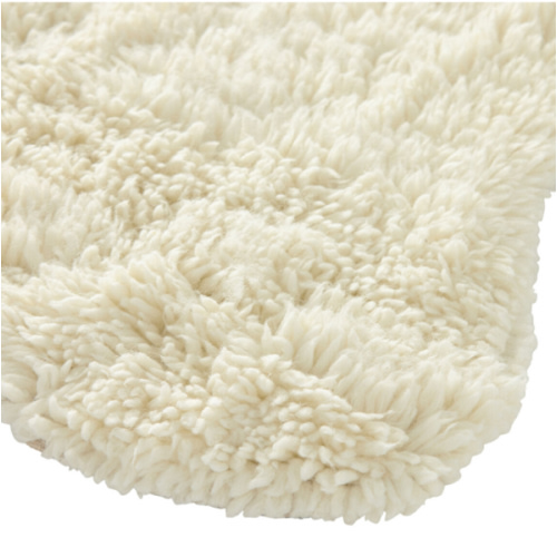 Undyed Ivory Hand Tufted Wool Washable Area Rug - World Market