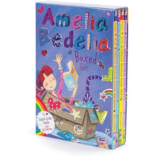 Amelia Bedelia Chapter Book 4-Book Box Set: Books 1-4 Paperback – Sticker Book, September 2, 2014