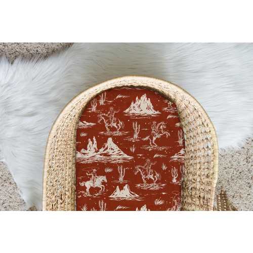 Mini crib sheet or Moses basket sheet