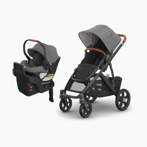 UPPAbaby Vista V3 Stroller & Aria Infant Car Seat Travel System - Greyson