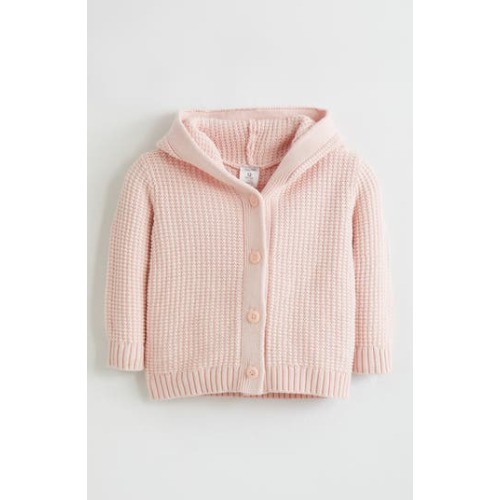 Hooded Cotton Cardigan, 12M