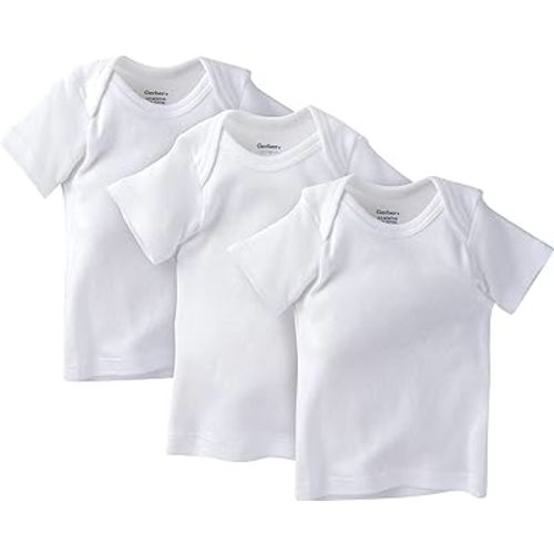 Gerber Baby 3-Pack Short-Sleeve Slip-on Shirts