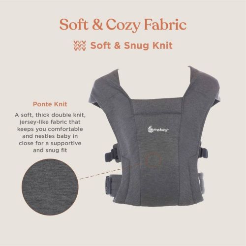 Ergobaby Embrace Cozy Knit Newborn Carrier, Color: Cream