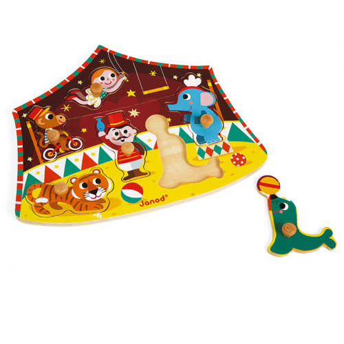 Janod - Stars Circus Wooden Puzzle