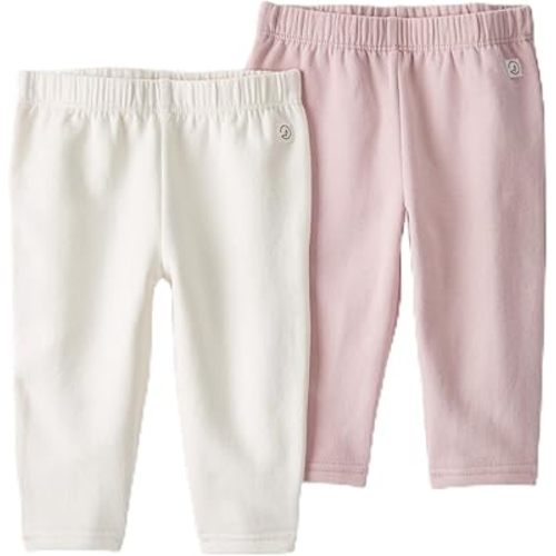 little planet by carter's Baby 2-Pack Terry Pants Made with Organic Cotton
