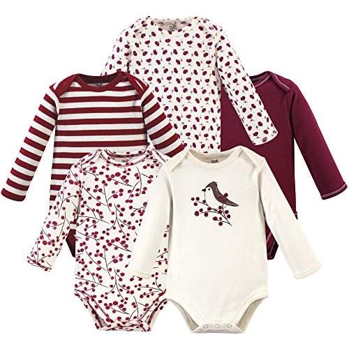 Touched by Nature unisex-baby Organic Cotton Long-sleeve Bodysuits