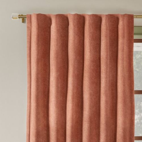 50"x84" Blackout Chenille Curtain Panel Brown - Threshold™
