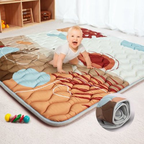 Beavtaens Baby Play Mat for Floor, Foam 50"x50" Playpen Mat, Thickened & Non-Slip, for Ages 0-4