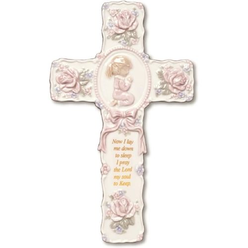 "Now I Lay Me Down to Sleep" Praying Girl Wall Cross