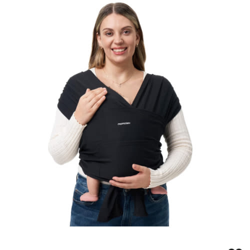 Amazon.com : Momcozy Baby Wrap Carrier - Easy to Wear Infant Carrier Slings, Lightweight Hands Free Baby Sling, Adjustable Baby Carriers for Newborn to Toddler 8-35 lbs, Baby Wraps Carrier, Light Curry : Baby