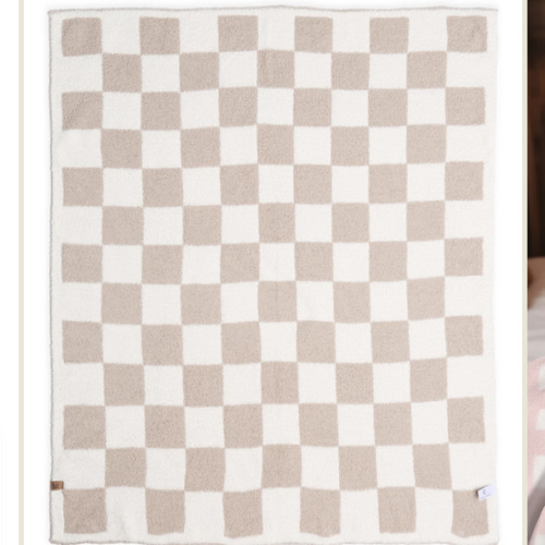 Children's Checkered Pattern Luxury Soft Throw Blanket