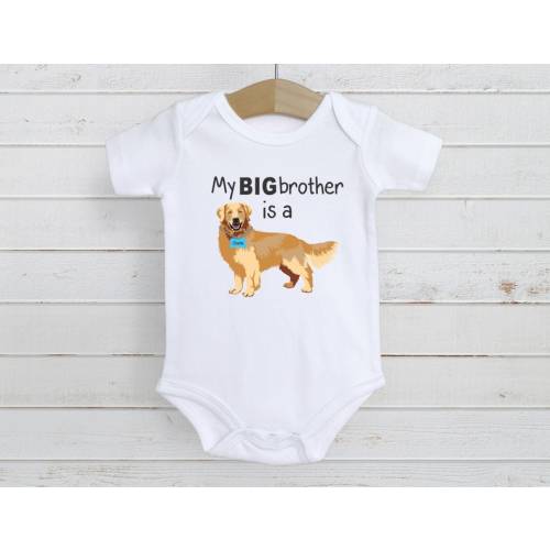 Newborn Onesie My Big Brother is a Golden Retriever Baby Onesie Dog Onesie Sibling Shirt Baby Shower Gift for Boy or Girl Baby Shirt - Etsy