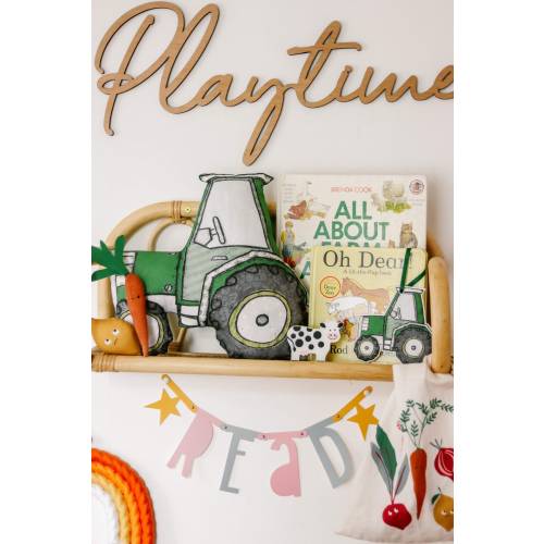 Tractor Cushion | Tractor Pillow | Stuffed Tractor | Boy Nursery Pillow | Boy Pillow Baby Boy Pillow | Boy Gift | Childrens Cushion